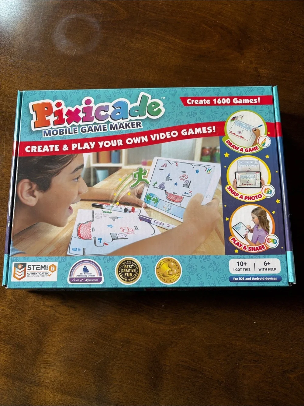 Pixicade Mobile Game Maker - Blue Interactive Game Creator, NWOT